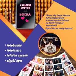 EVENTUALNI ATRAKCJE WESELNE - Fotobudka na wesele