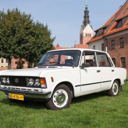 Biały Duży Fiat FSO 125p - Elbląg i okolice - Auto do ślubu