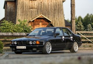 BMW e32 do ślubu