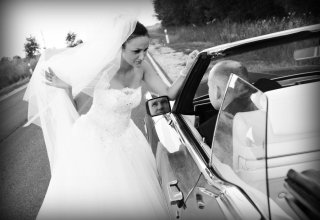 Ślubne auto - Zabytkowy Cadillac kabriolet