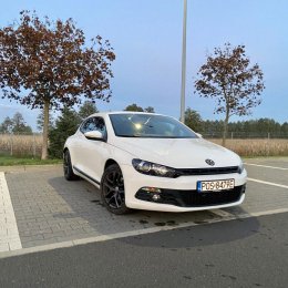 VW Scirocco Biała Perła Wynajem samochodu na wesele ślub - Auto do ślubu