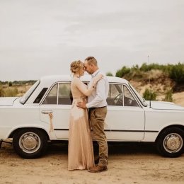 Auto do ślubu Śląsk - Duży Fiat, Zielony Garbus - Auto do ślubu