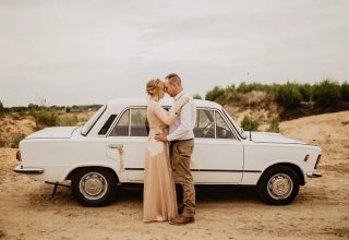 Auto do ślubu Śląsk - Duży Fiat, Zielony Garbus