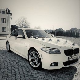 BMW 5 Mpakiet Biała Perła - Auto do ślubu