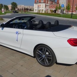 BMW 430i xdrive performance Cabrio - piękny biały kabriolet - Auto do ślubu