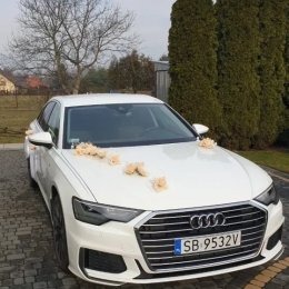 Białe Audi A6 Nowy model - Auto do ślubu