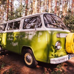 Ogòrkowe Love auto do ślubu samochòd vw boho - Auto do ślubu