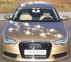 Auto do ślubu Złote Audi A6 - Auto do ślubu