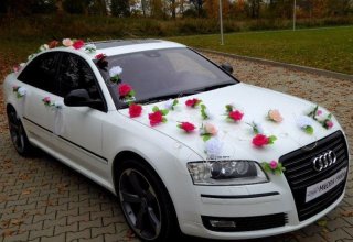 Wynajem Auto Limuzyna do Ślubu Wesela Wesele Audi A8 Mazury