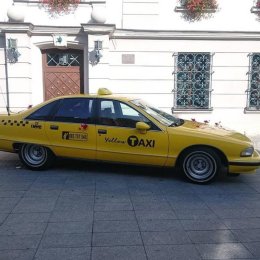 Yellow New York Taxi Wynajem do Ślubu Wesela - Auto do ślubu