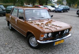 Fiat 125p na różne okazje ; Syrena 104 ; Jaguar XJ