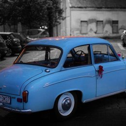 Samochody PRL - Auto do ślubu