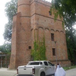 Perłowy pickup do ślubu - Auto do ślubu