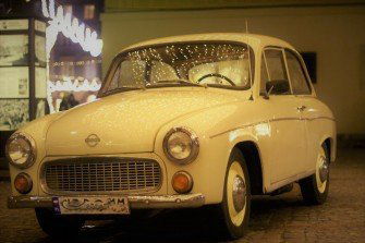 Super Syrena ślub klimat prl - Auto do ślubu