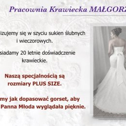Pracownia Krawiecka MAŁGORZATA - ROZMIARY PLUS SIZE - Suknie ślubne