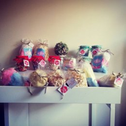 Candy Bike Wata Cukrowa & Popcorn - Słodki stół