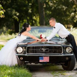 Mustangiem do ślubu - Auto do ślubu