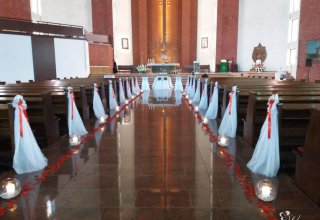 Bukiety ślubne dekoracja kościoła,sali MARTADECOR