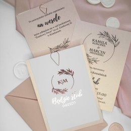 Wedding Gold Papeteria Zaproszenia - Zaproszenia ślubne