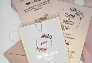 Wedding Gold Papeteria Zaproszenia