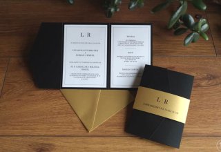 Zaproszenia winietki zawieszki poligrafia ślubna