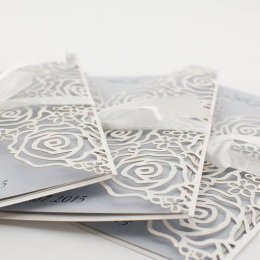 Zaproszenia ślubne wycinane laserowo - GRAWNET - Zaproszenia ślubne