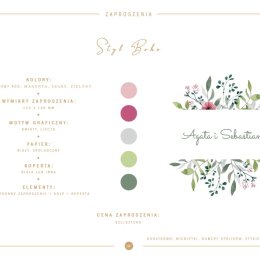 Branding ślubny, zaproszenia, winietki, oprawa graficzna - Zaproszenia ślubne