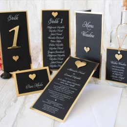 Ajatus - Zaproszenia ślubne + dodatki: winietki, zawieszki, Księgi ... - Zaproszenia ślubne