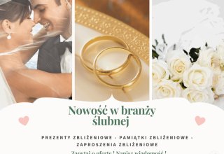 Nwoczesne zaproszenia zbliżeniowe - Hollwood Wedding