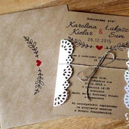 W cudzysłowie - zaproszenia i dodatki ślubne  - Zaproszenia ślubne