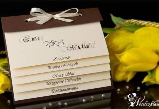 Z jak Zaproszenia ślubne, na ślub, zawiadomienia