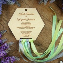 JOT STUDIO - zaproszenia ślubne i dodatki z drewna - Zaproszenia ślubne