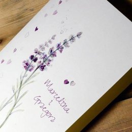 Zaproszenia ślubne z LAWENDĄ i wiele innych unikatowych wzorów - Zaproszenia ślubne