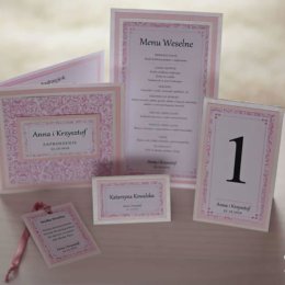 Eleganckie zaproszenia ślubne - Rękodzieło Barbara - Zaproszenia ślubne