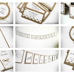 Zaproszenia, winietki, zawieszki i inne dodatki - Zaproszenia ślubne