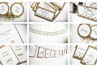 Zaproszenia, winietki, zawieszki i inne dodatki