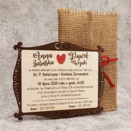 Fajna Historia - spersonalizowane zaproszenia i dodatki ślubne - Zaproszenia ślubne