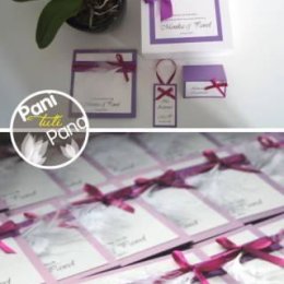 Pani Tuli Pana piękne zaproszenia ślubne i dodatki - Zaproszenia ślubne