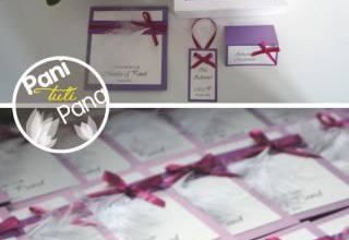 Pani Tuli Pana piękne zaproszenia ślubne i dodatki