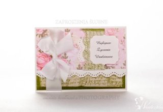 Zaproszenia ślubne, ręcznie robione