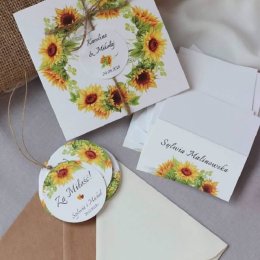 Zaproszenia ślubne, winietki, księgi gości, zawieszki - Zaproszenia ślubne