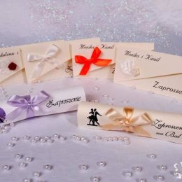  Zaproszenia ślubne, galanteria ślubna - Zaproszenia ślubne