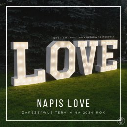 Spoko Design Napis LOVE - Dekoracje świetlne