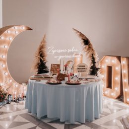 Drewniane Wesele Napis Love - Dekoracje świetlne