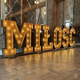 Napis Love Foto&Wood - Dekoracje świetlne