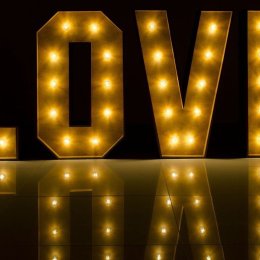 Premiere Napis LOVE & Miłość - Dekoracje świetlne