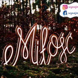 Malinowefoto Napis Miłość Led - Dekoracje świetlne