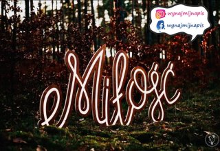 Malinowefoto Napis Miłość Led