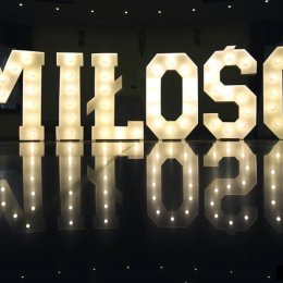 Napis MIŁOŚĆ Patrycja Bajor - Dekoracje świetlne