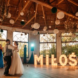 Dekoracje LOVE i MIŁOŚĆ Retro - Dekoracje świetlne